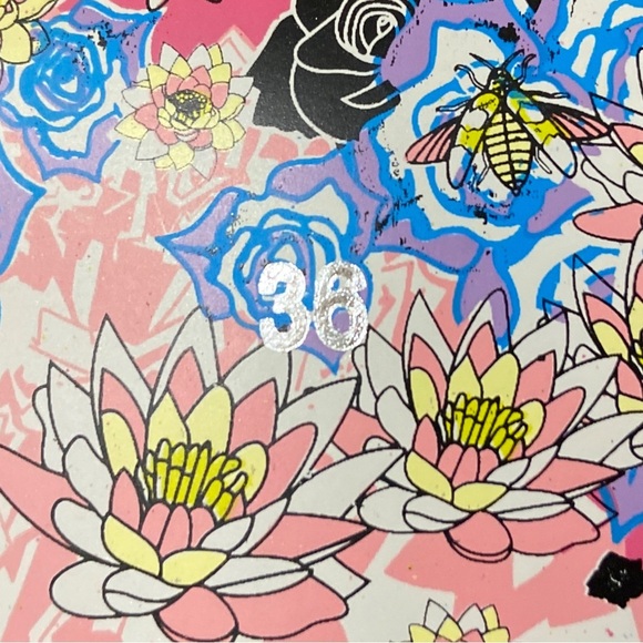 Irregular Choice Iconic Iridescent Purple Blue Black Mermaid Bow Heels - Picture 9 of 9